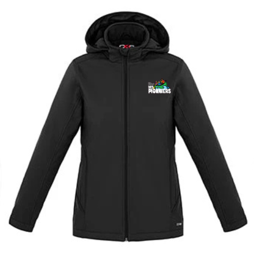 DES PIONNIERS CX2 WINTER JACKET LADIES W/ REMOVABLE HOOD WITH EMBROIDERED LEFT CHEST LOGO