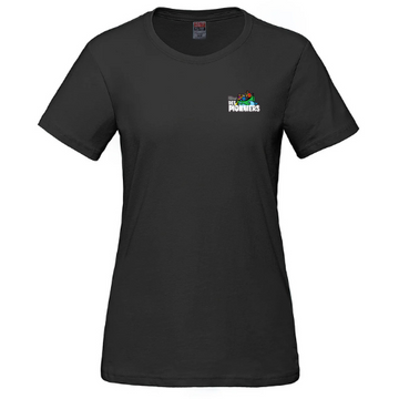 DES PIONNIERS PARKOUR LADIES SHORT SLEEVE TEE WITH HEAT PRESSED LOGO