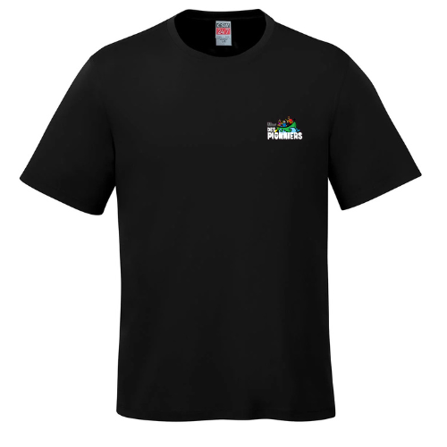 DES PIONNIERS PARKOUR SHORT SLEEVE TEE WITH HEAT PRESS LOGO