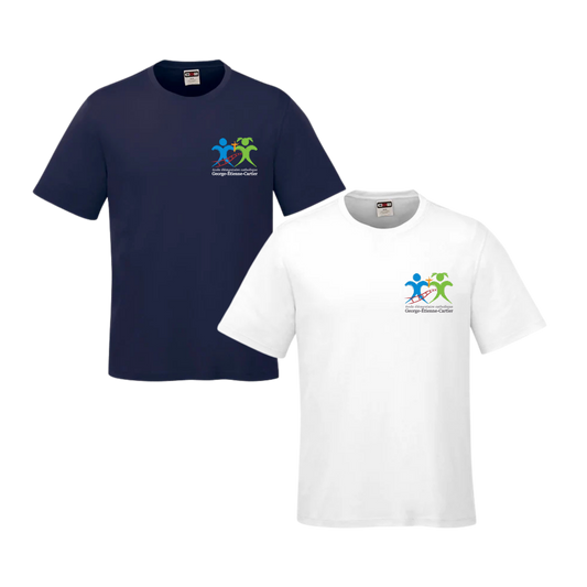 École élémentaire catholique George-Étienne-Cartier T-Shirt Dri-Fit | CX2 Coast - Petit Logo Imprimé