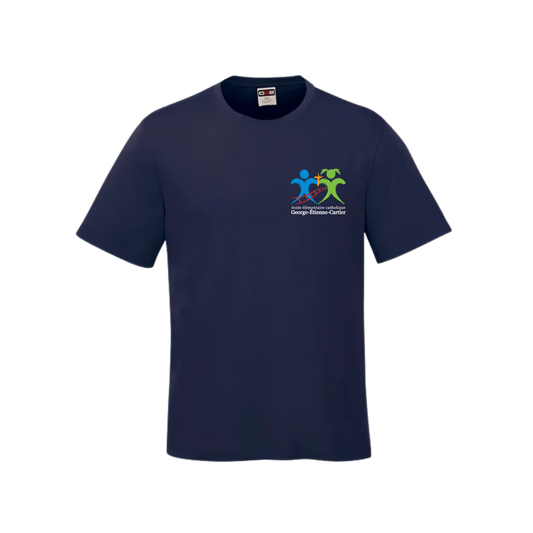 École élémentaire catholique George-Étienne-Cartier T-Shirt Dri-Fit | CX2 Coast - Petit Logo Imprimé