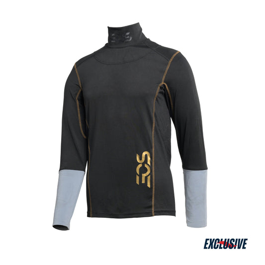 EOS 50 Fitted Baselayer Top w/ Neck Guard + Wrist Guard - Junior - Sports Excellence