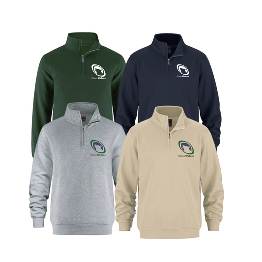 Wolves Rugby Quarter Zip | CX2 Flux - Embroidered Left Chest