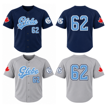 Glebe Baseball Jerseys with custom name and number | AK