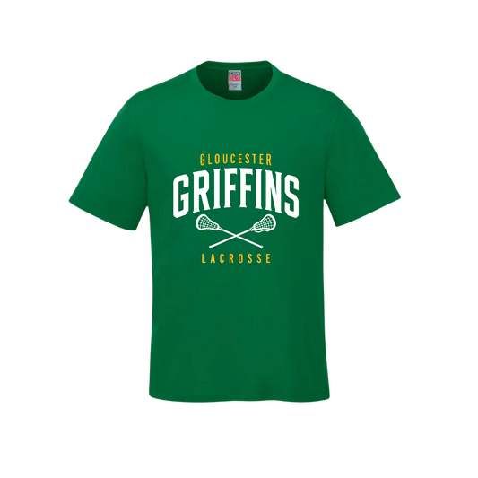 Griffins Cotton T-Shirt | CX2 Parkour - Full Front Lacrosse Sticks Heat Press