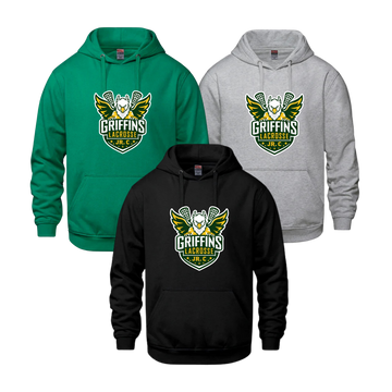 Griffins Jr. C Hoodie | CX2 Vault - Full Front Heat Press Logo