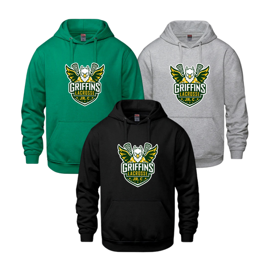 Griffins Jr. C Hoodie | CX2 Vault - Full Front Heat Press Logo