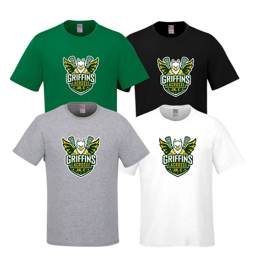Griffins Jr. C Cotton T-Shirt | CX2 Parkour - Full Front Heat Press Logo