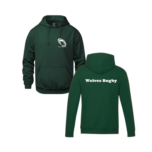 Wolves Rugby Hoodie | CX2 Vault - Left Chest Heat Press & Wolves Rugby on the Back