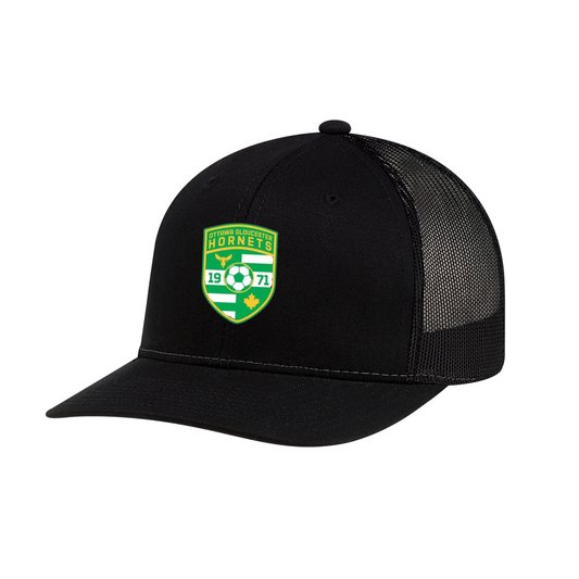 Hornets Mesh Snapback Trucker Cap | Woven Patch