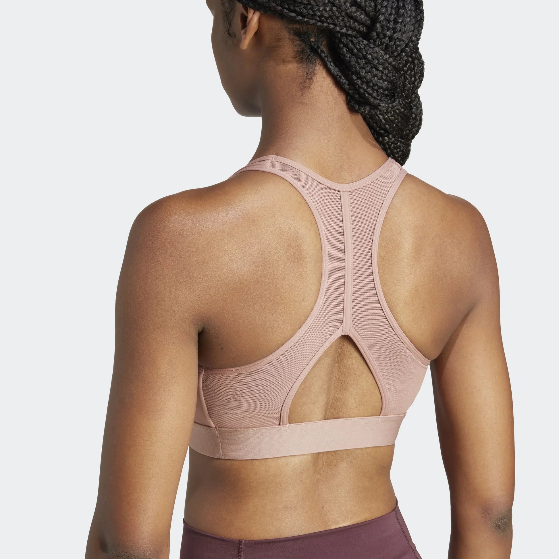 Adidas Powerreact Train Medium-Support 3-Stripes Bra - Women - Sports Excellence