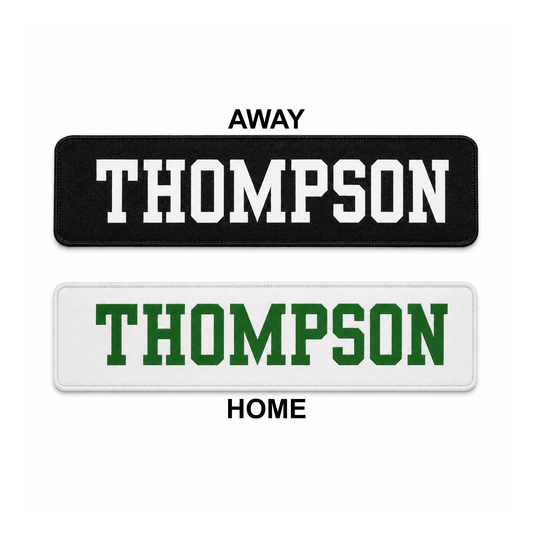 Leitrim Hawks Jersey Name Bars (price calculated based on selections)