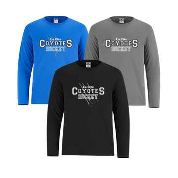 Coyotes La Cité Hockey Long Sleeve Dryfit | CX2 Shore - Full Front Heat Press