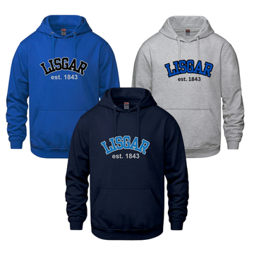 LISGAR CHAMPION HOODIE WITH TWILL APPLIQUE EMBROIDERY