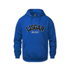 LISGAR COTTON HOODIE WITH TWILL APPLIQUE EMBROIDERY MUSIC VAULT