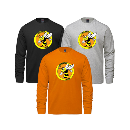 Summerside Cotton Long Sleeve - CX2 Breeze | Bee Logo Full Front Heat Press