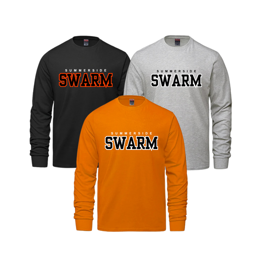 Summerside Cotton Long Sleeve - CX2 Breeze | Summerside Swarm Full Front Heat Press