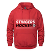 BLACKBURN STINGERS VAULT HOODIE WITH HEAT PRESS LOGO ADULT AND YOUTH
