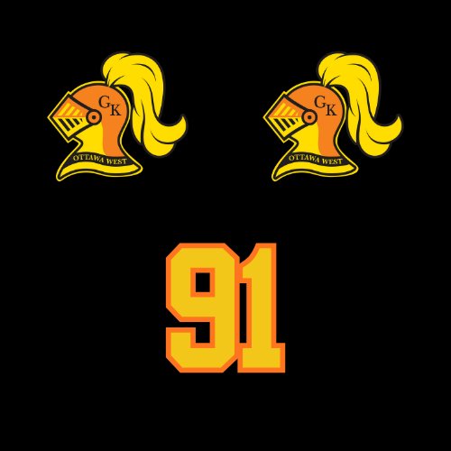 GOLDEN KNIGHTS HELMET STICKER CONTAINS 2 LOGOS AND 1 NUMBER