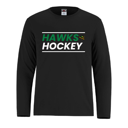 LEITRIM HAWKS SHORE LONG SLEEVE WITH HEAT PRESS