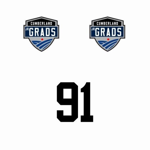 CUMBERLAND JR GRADS HELMET STICKER CONTAINS 2 LOGOS AND 1 NUMBER