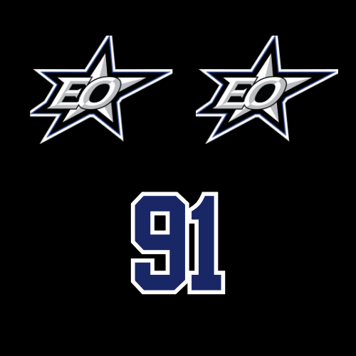 EO STARS HELMET STICKER CONTAINS 2 LOGOS AND 1 NUMBER