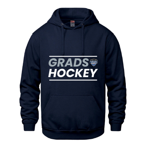 CUMBERLAND JR GRADS VAULT HOODIE WITH HEAT PRESS LOGO ADULT AND YOUTH