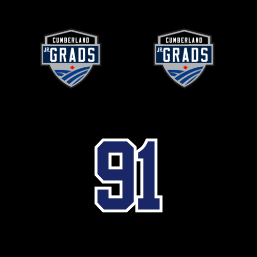 CUMBERLAND JR GRADS HELMET STICKER CONTAINS 2 LOGOS AND 1 NUMBER