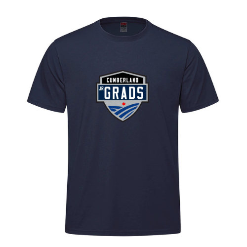 CUMBERLAND JR GRADS PARKOUR COTTON TSHIRT INCLUDES HEAT PRESSED LOGO