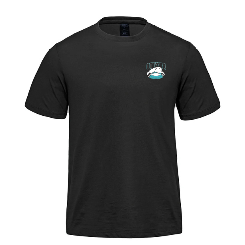 CORA COAST DRYFIT SHORT SLEEVE TSHRT WITH LEFT CHEST BEAR LOGO