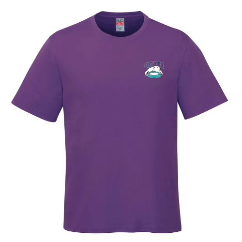 CORA COAST DRYFIT SHORT SLEEVE TSHRT WITH LEFT CHEST BEAR LOGO