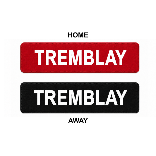 Ottawa North Jersey Name Bars (price calculated based on selections)