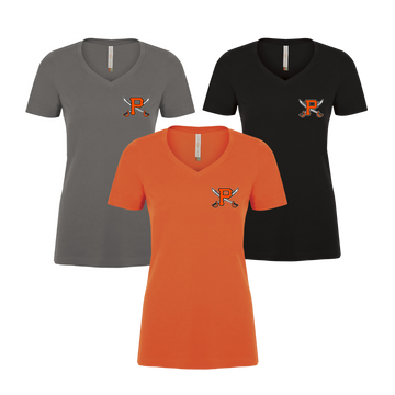 Pirates Women's V-Neck T-Shirt | ATC 8001L - Left Chest Heat Press