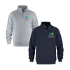 École élémentaire catholique George-Étienne-Cartier Coton Ouaté 1/4 Zip | CX2 Flux - Petit Logo Imprimé