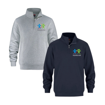 École élémentaire catholique George-Étienne-Cartier Coton Ouaté 1/4 Zip | CX2 Flux - Petit Logo Imprimé