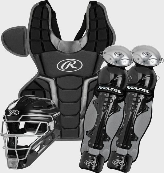 RAWLINGS RENEGADE SERIES CATCHERS SET - BLACK/SILVER