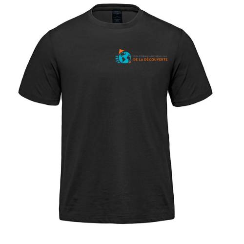 DE LA DÉCOUVERTE PARKOUR SHORT SLEEVE TEE WITH HEAT PRESSED LOGO