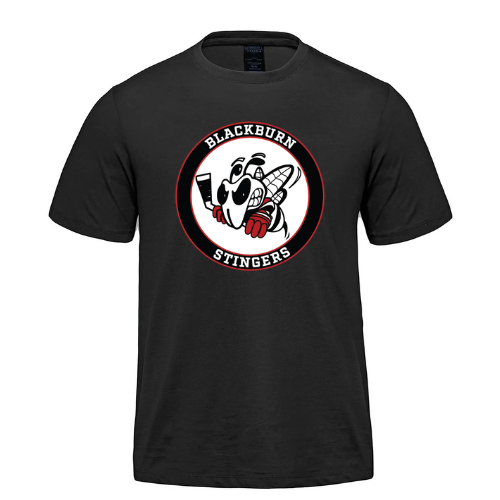 BLACKBURN STINGERS COAST DRYFIT SHORT SLEEVE TEE WITH HEAT PRESSED LOGO