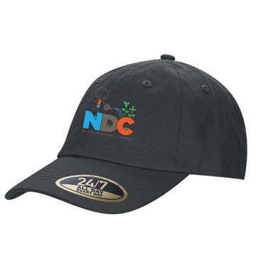 ÉCOLE ÉLÉMENTAIRE CATHOLIQUE NOTRE DAME DES CHAMPS BALL CAP VELCRO BACK WITH EMBROIDERED LOGO ON FRONT