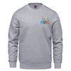 ÉCOLE ÉLÉMENTAIRE CATHOLIQUE NOTRE DAME DES CHAMPS COTTON CREW SWEATSHIRT WITH LEFT CHEST EMBROIDERED LOGO