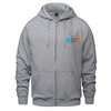 ÉCOLE ÉLÉMENTAIRE CATHOLIQUE NOTRE DAME DES CHAMPS FULL ZIP COTTON HOODIE WITH EMBROIDERED LEFT CHEST LOGO