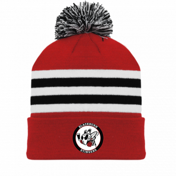 BLACKBURN STINGERS AK POM POM HAT WITH EMBROIDERED LOGO