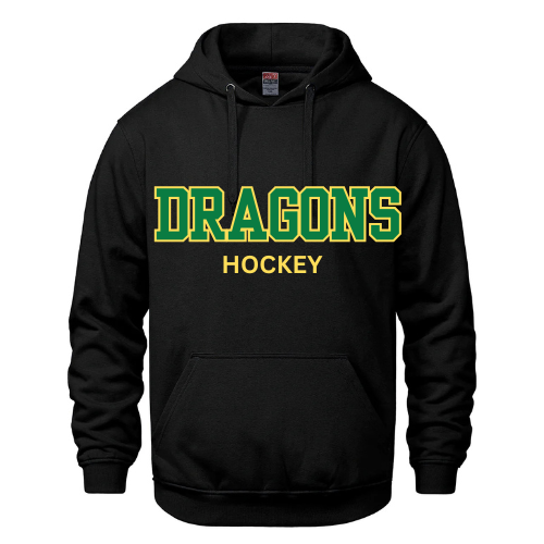 GLOUCESTER DRAGONS VAULT HOODIE WITH FULL FRONT APPLIQUE