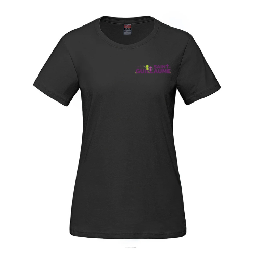 ÉCOLE ÉLÉMENTAIRE CATHOLIQUE SAINT GUILLAUME DRYFIT SHORT SLEEVE TEE LADIES WITH HEAT PRESSED LOGO