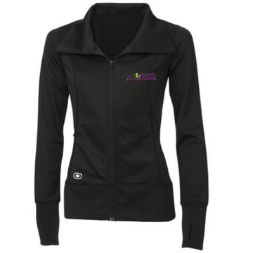 ÉCOLE ÉLÉMENTAIRE CATHOLIQUE SAINT GUILLAUME OGIO LADIES FULL ZIP POLY JACKET WITH EMBROIDERED LEFT CHEST LOGO