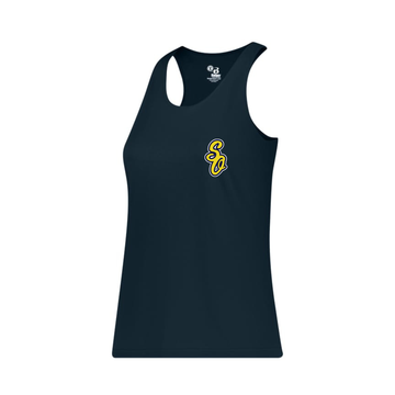 South Ottawa Blues Tank Top | Momentec B-Core Racerback - Left Chest Heat Press