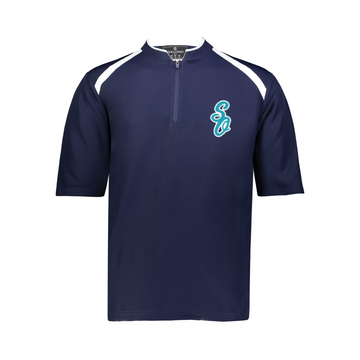 South Ottawa Girls Baseball Short Sleeve Cage Jacket | Momentec Holloway Clubhouse — Embroidered