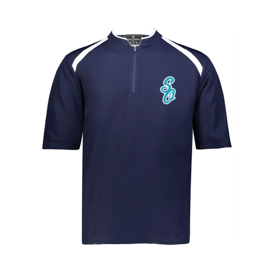South Ottawa Girls Baseball Short Sleeve Cage Jacket | Momentec Holloway Clubhouse — Embroidered