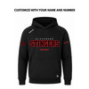 Blackburn Stingers Shadow Hoodie | Bauer - Twill Embroidery