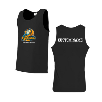 Sandstorm Volleyball Men's Custom Training Tank | Momentec Augusta - Full Front Logo